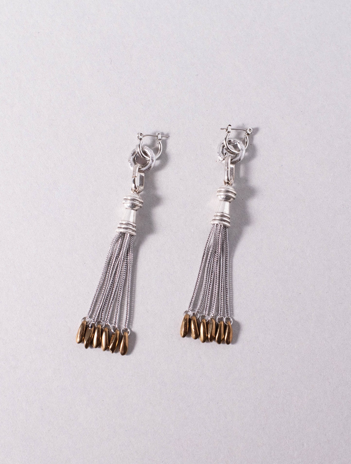 pierce/earring 496 silver×brown