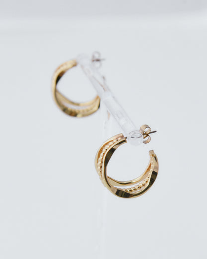 Layer hoop earrings